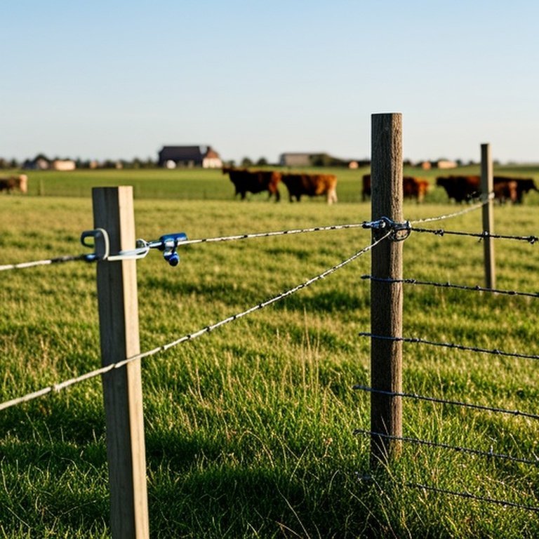Rural pasture comparison of electric and traditional wire fencing for livestock management