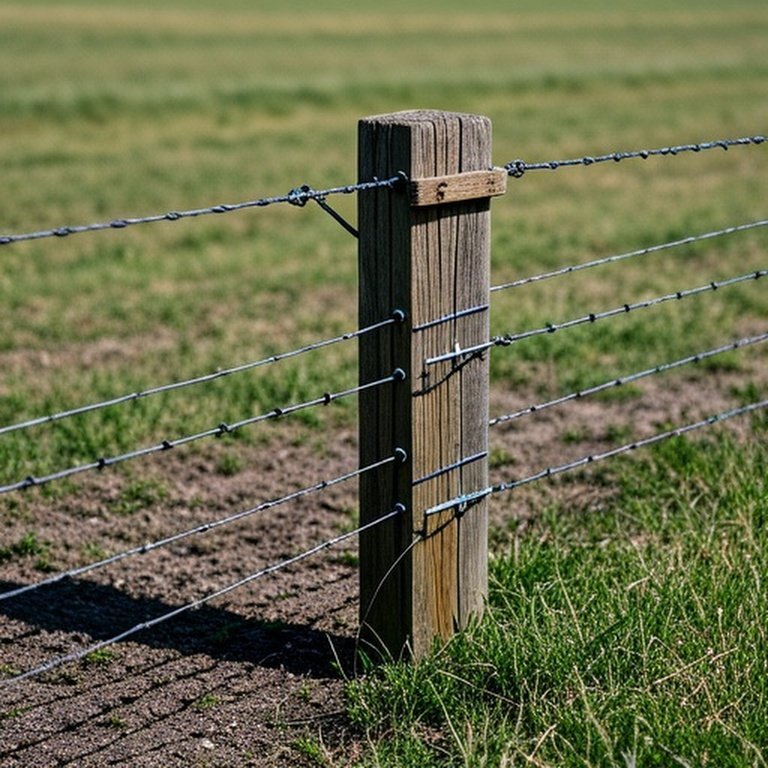 Rural farm fence corner post with H-brace support system