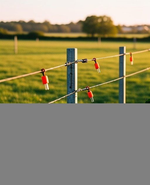 Temporary portable electric fencing system in a rural agricultural pasture with galvanized steel posts and high-tensile wire strands