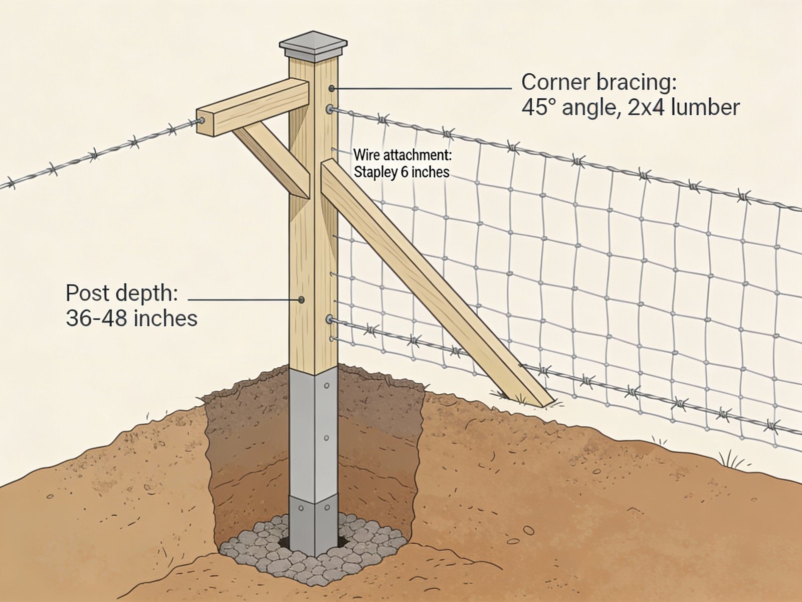 Proper fence post installation for longevity