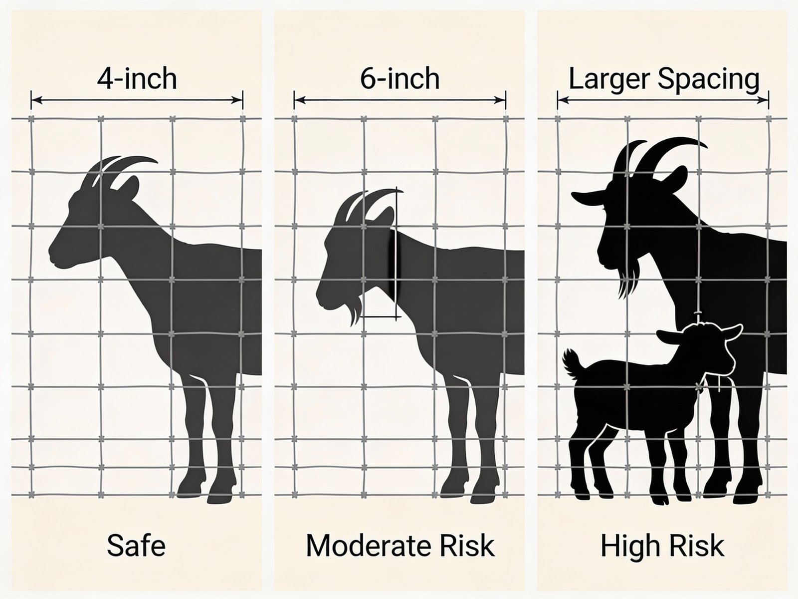 Wire spacing comparison diagram